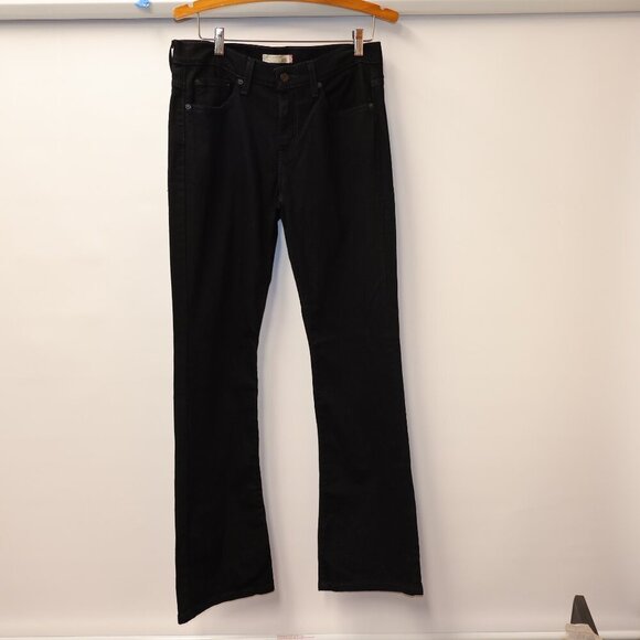 Levis 515 Womens Bootcut Black Denim Jeans Size 8M Made In Colombia - Picture 3 of 15